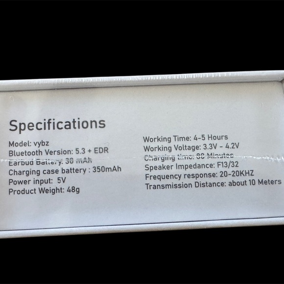 Brand New VYBZ Wireless Earbuds - Picture 3 of 3